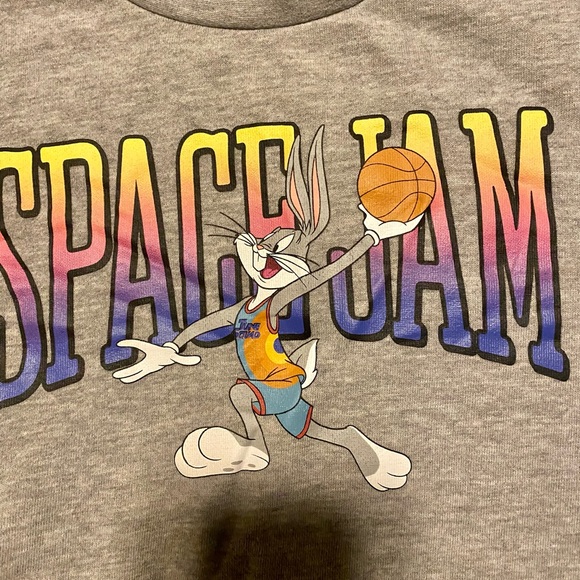 Space Jam: A New Legacy brand. Long Sleeve Gray Sweatshirt.  In great condition! - Picture 6 of 10